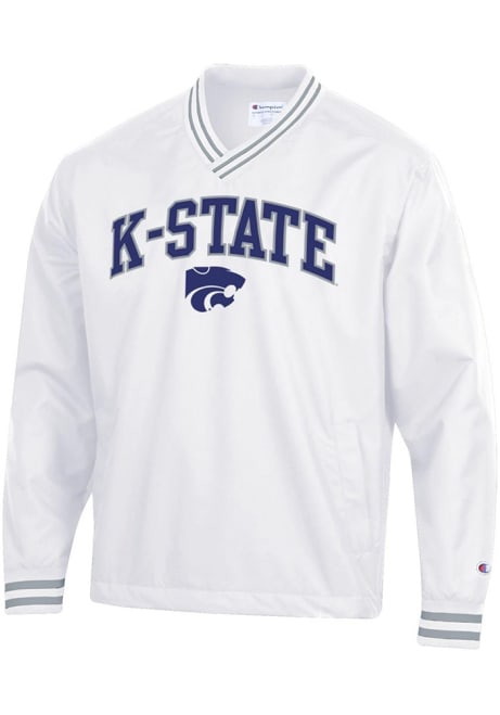 Mens K-State Wildcats White Champion Scout Pullover Jackets