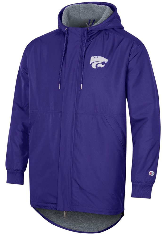 Mens K State Wildcats Purple Champion Stadium Sherpa Heavyweight Jacket