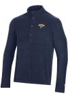 Main image for Champion St Louis Blues Mens Navy Blue Explorer Long Sleeve 1/4 Zip Pullover