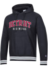 Main image for Champion Detroit Red Wings Mens Black Reverse Weave Long Sleeve Hoodie