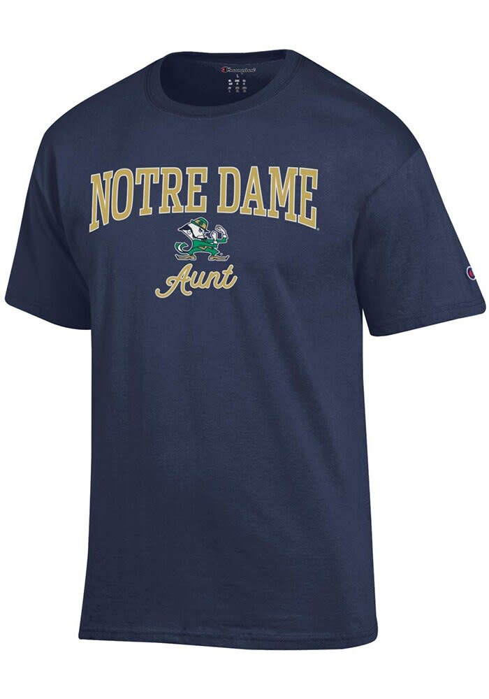Champion Notre Dame Fighting Irish Womens NAVY Aunt T-Shirt - 14759269