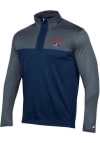 Main image for Champion Columbus Blue Jackets Mens Navy Blue POLY FLEECE Long Sleeve 1/4 Zip Pullover