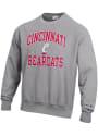 Cincinnati Bearcats Champion Number One Graphic Crew Sweatshirt - Grey