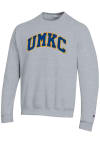 Main image for Champion UMKC Roos Mens Grey Versa Twill Long Sleeve Crew Sweatshirt