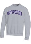 Main image for Champion Northwestern Wildcats Mens Grey Versa Twill Long Sleeve Crew Sweatshirt