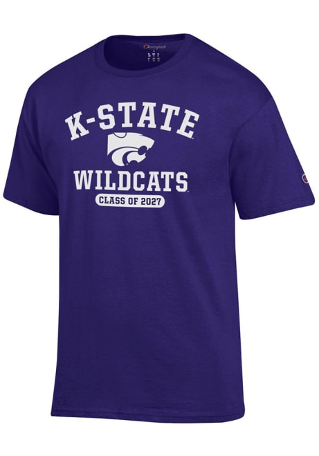 K-State Wildcats Purple Champion Class Of 2027 Short Sleeve T Shirt