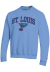 Main image for Champion St Louis Blues Mens Light Blue Arch Name Long Sleeve Crew Sweatshirt