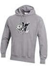 Main image for Mens Iowa Hawkeyes Grey Champion Vault Hooded Sweatshirt