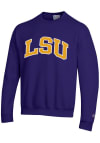 Main image for Champion LSU Tigers Mens Purple Arch Name Long Sleeve Crew Sweatshirt