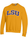 Main image for Champion LSU Tigers Mens Gold Arch Name Long Sleeve Crew Sweatshirt
