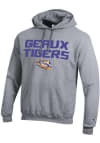 Main image for Champion LSU Tigers Mens Grey Stacked Slogan Long Sleeve Hoodie