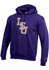 Main image for Champion LSU Tigers Mens Purple Interlock Long Sleeve Hoodie