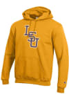 Main image for Champion LSU Tigers Mens Gold Interlock Long Sleeve Hoodie