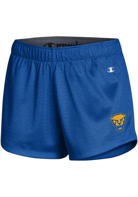 Womens Pitt Panthers Blue Champion Mesh Shorts