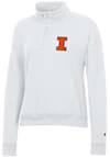 Main image for Womens Illinois Fighting Illini White Champion Powerblend Qtr Zip