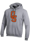 Main image for Champion Oklahoma State Cowboys Mens Grey Vintage Logo Long Sleeve Hoodie