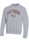 Main image for Champion LSU Tigers Mens Grey Arch Mascot Long Sleeve Crew Sweatshirt