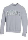 Main image for Champion U of A at Little Rock Trojans Mens Grey Twill Arch Name Long Sleeve Crew Sweatshirt