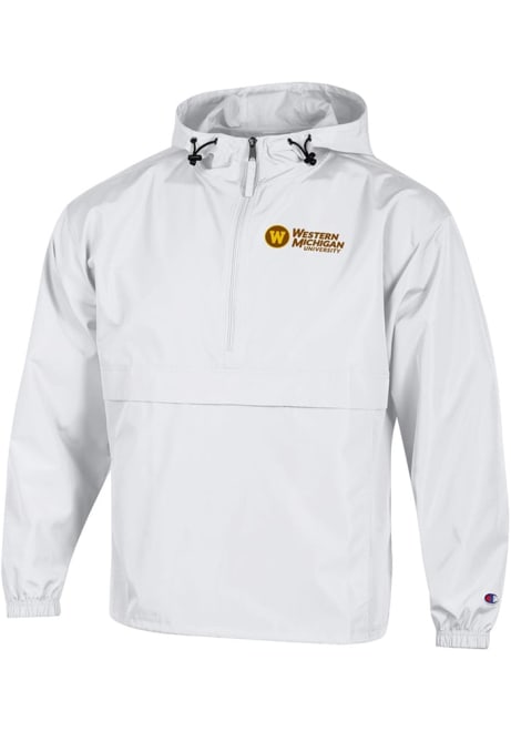 Mens Western Michigan Broncos White Champion Packable Light Weight Jacket