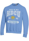 Main image for Champion Southern University Jaguars Mens Light Blue HBCU Long Sleeve Crew Sweatshirt
