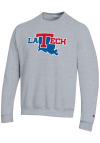 Main image for Champion Louisiana Tech Bulldogs Mens Grey Primary Logo Long Sleeve Crew Sweatshirt