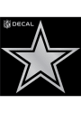 Dallas Cowboys 6x6 Metallic Auto Decal - White