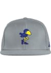 Main image for Adidas Kansas Jayhawks Mens Grey Baseball On-Field Fitted Hat