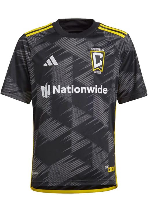 Adidas Columbus Crew Youth BLACK 23/24 Away Soccer Jersey