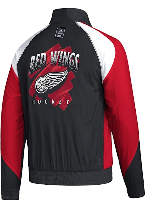 Adidas Detroit Red Wings Mens BLACK/RED 2022 Reverse Retro Track
