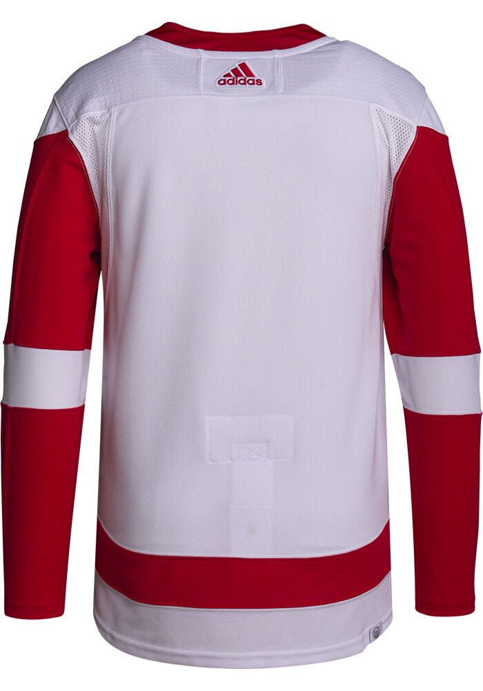 Adidas Detroit Red Wings Mens White Primegreen Hockey Jersey