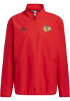 Main image for Adidas Chicago Blackhawks Mens Red Sport Long Sleeve 1/4 Zip Pullover
