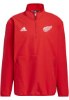 Main image for Adidas Detroit Red Wings Mens Red Sport Long Sleeve 1/4 Zip Pullover