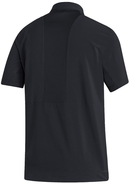 Adidas Texas A&M Aggies Mens Black Stadium Coaches Design Short Sleeve Polo