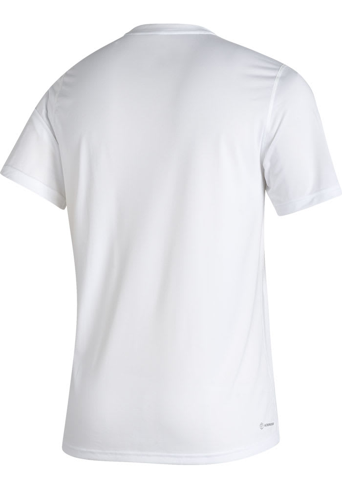 Adidas Kansas Jayhawks White Locker Logo Short Sleeve T
