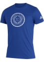 Kansas Jayhawks Adidas Locker Seal T Shirt - Blue