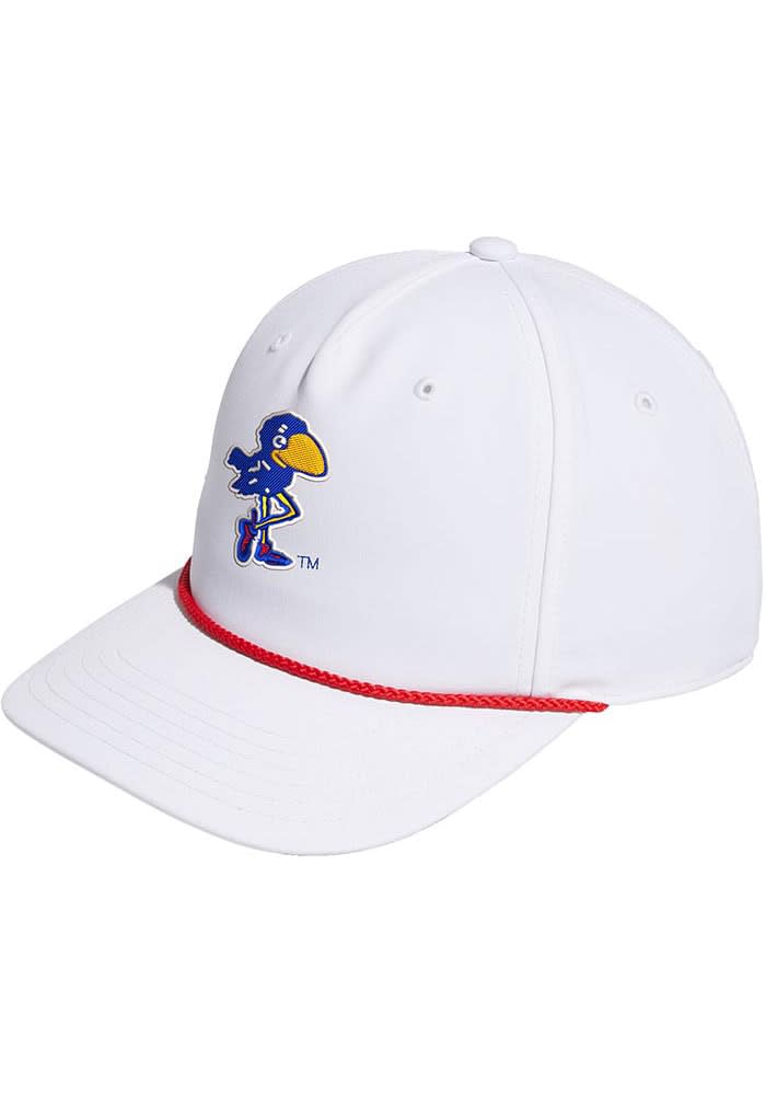 Rally Kansas Jayhawks 1912 Jayhawk Golf Rope Adjustable Hat White