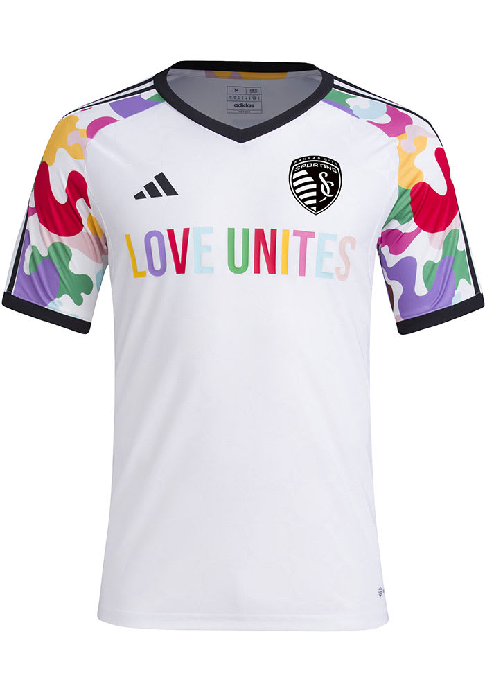 Adidas Sporting Kansas City Mens White PRIDE PRE MATCH - 148500907