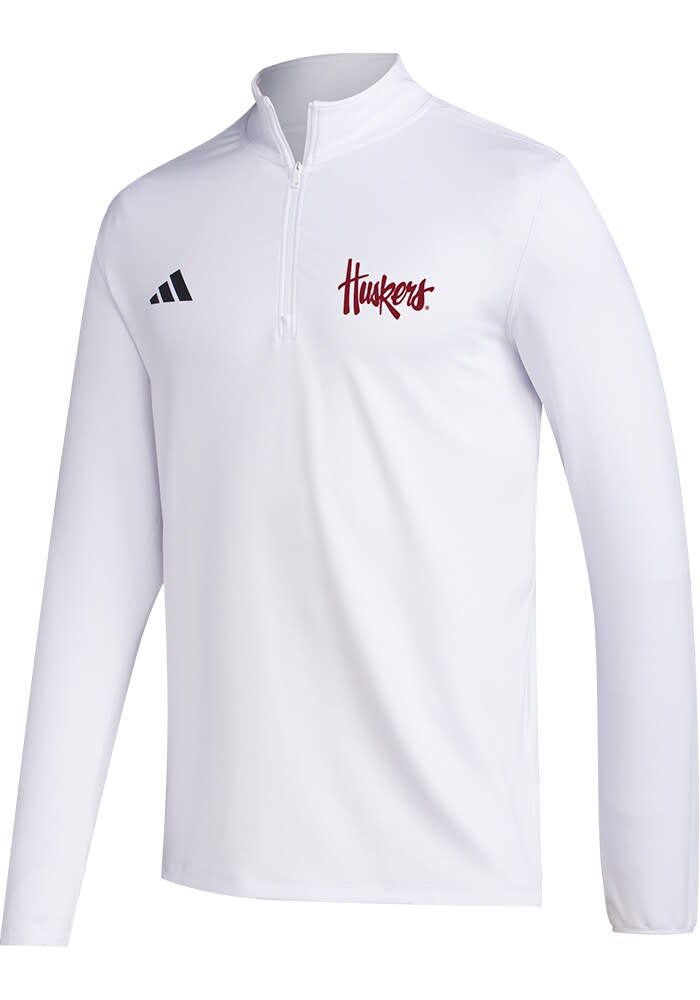 NWT Adidas Nebraska Corn Huskers On-Field 1/4 Zip Size on sale L