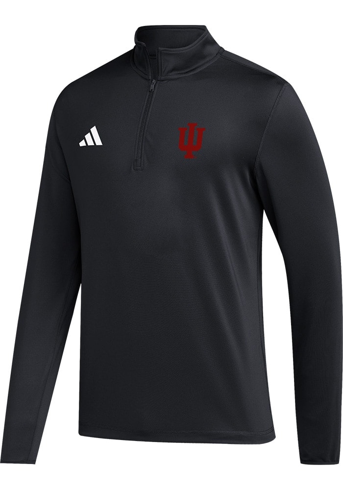 Adidas Indiana Hoosiers Mens BLACK Golf Pullover - 148501028