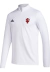 Main image for Adidas Indiana Hoosiers Mens White Golf Long Sleeve 1/4 Zip Pullover