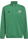 Main image for Adidas Dallas Stars Mens Kelly Green Heavyweight Long Sleeve Qtr Zip Pullover