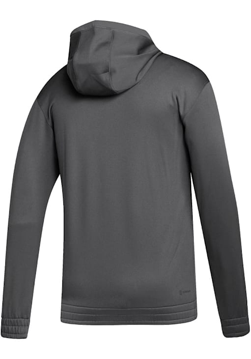 Adidas Mens GREY Indiana Hoosiers Team Issue Graphic Hoodie