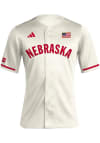 Main image for Adidas Nebraska Cornhuskers Mens White Reverse Retro Baseball Jersey
