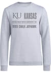 Main image for Adidas Kansas Jayhawks Mens Grey Get With the Program Crew Long Sleeve Crew Sweatshirt