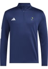 Main image for Adidas Kansas Jayhawks Mens Navy Blue Golf Long Sleeve 1/4 Zip Pullover