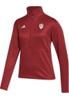 Main image for Adidas Indiana Womens Red Sideline 1/4 Zip Pullover