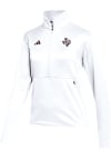 Main image for Adidas Texas A&M Womens White Sideline 1/4 Zip Pullover