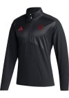 Main image for Adidas Indiana Hoosiers Mens Black Primary Logo Woven Long Sleeve 1/4 Zip Pullover