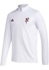 Main image for Adidas Louisville Cardinals Mens White Golf Long Sleeve 1/4 Zip Pullover