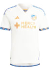 Main image for FC Cincinnati Mens Adidas Authentic Soccer Away Jersey - White